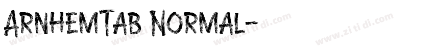 ArnhemTab Normal字体转换
